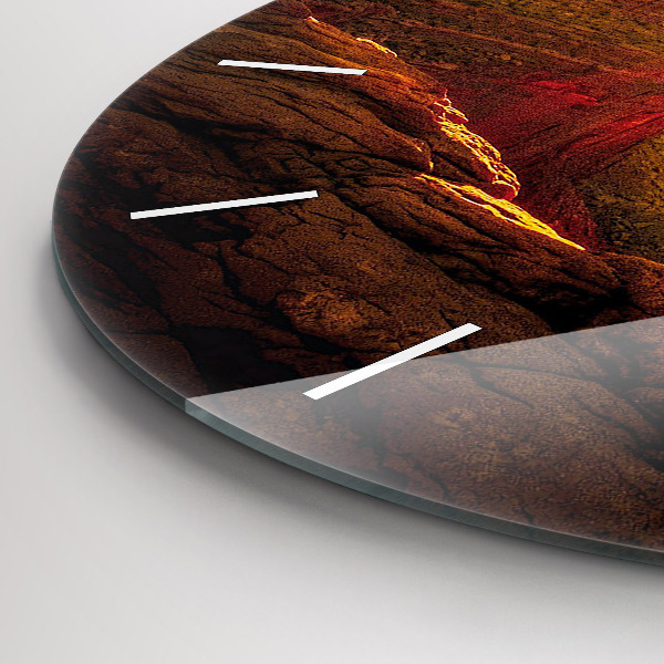 Round glass wall clock Grand Canyon Arizona