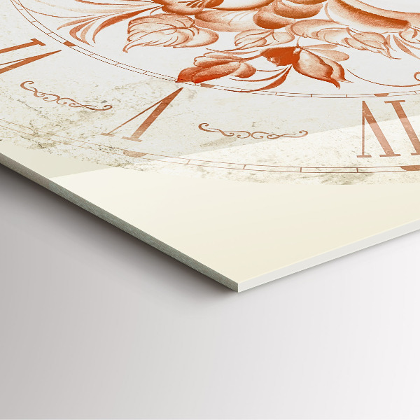 Square kitchen clock Roman motif