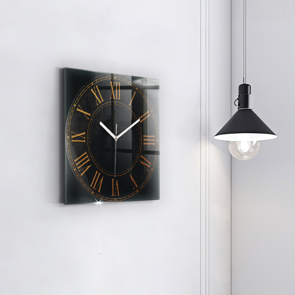 Square kitchen clock Old Roman numerals