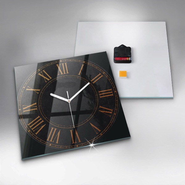 Square kitchen clock Old Roman numerals