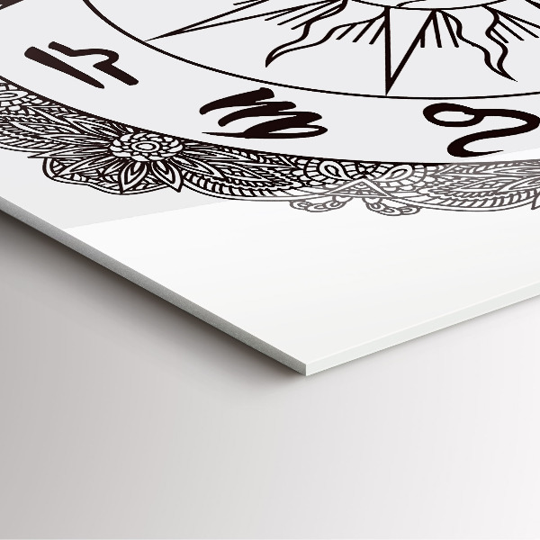 Square kitchen clock Decorative zodiacs