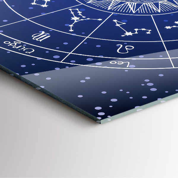 Square kitchen clock Zodiac constellations