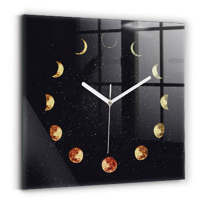 Square kitchen clock Moon phases