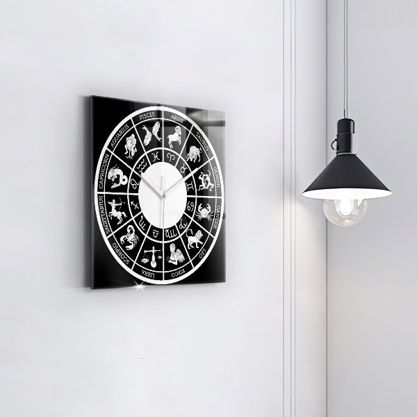 Square kitchen clock Zodiac
