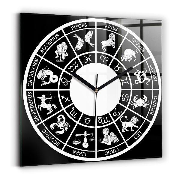 Square kitchen clock Zodiac
