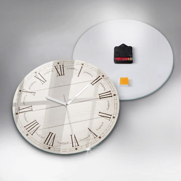 Round wall clock Roman Numerals