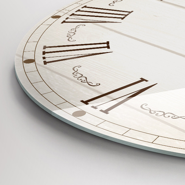 Round wall clock Roman Numerals