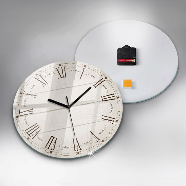 Round wall clock Roman Numerals