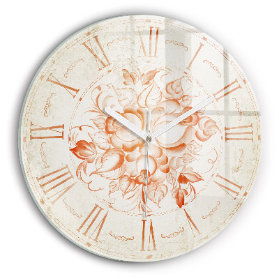 Round wall clock Roman Theme