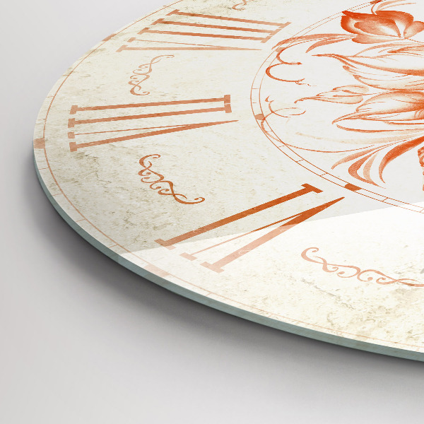 Round wall clock Roman Theme