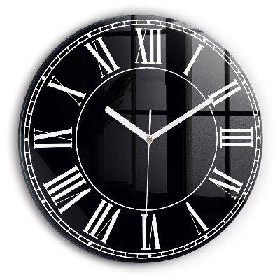 Round wall clock Black Roman Numerals