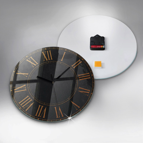 Round wall clock Old Roman Numerals