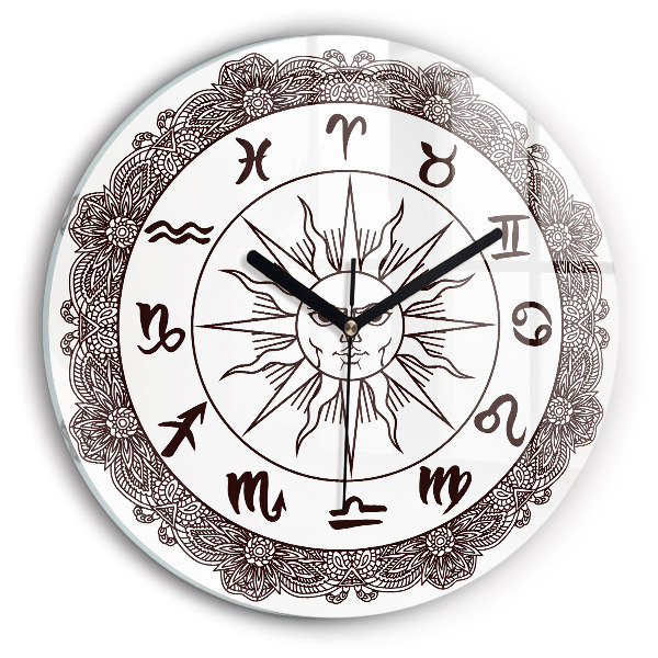 Round wall clock Decorative Zodiacs