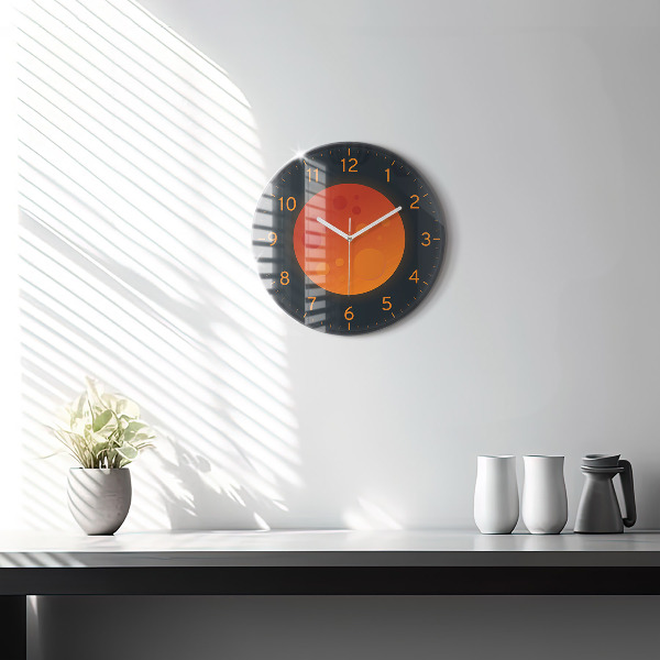 Round wall clock Full Moon