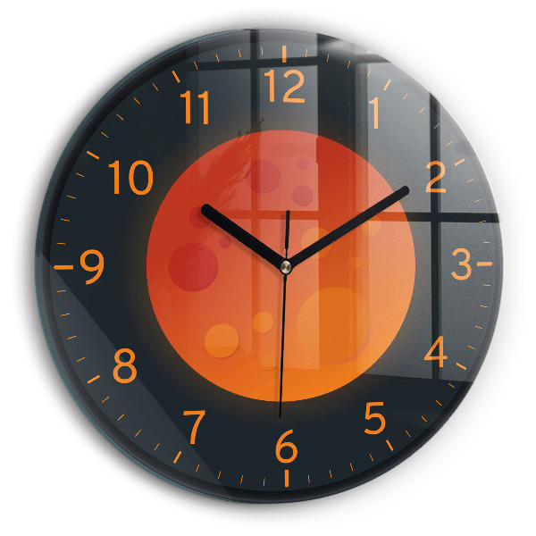 Round wall clock Full Moon