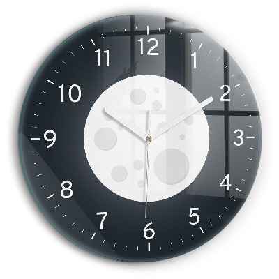 Round wall clock Full Moon