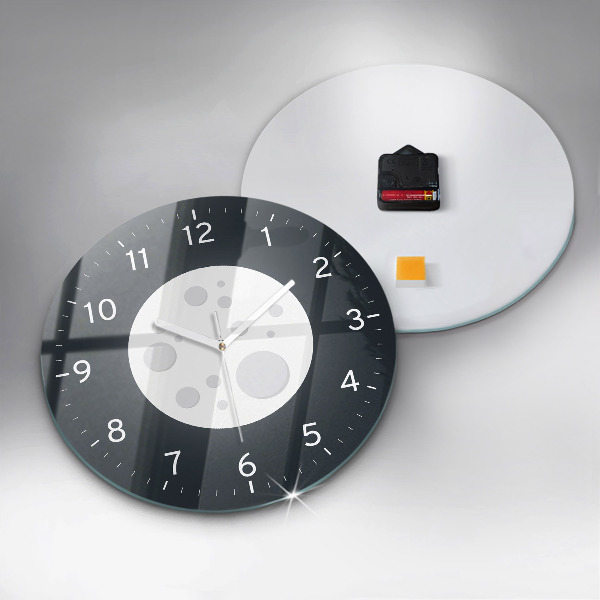 Round wall clock Full Moon