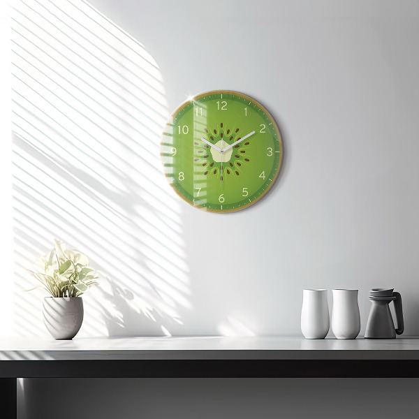 Round wall clock Kiwi Fruit