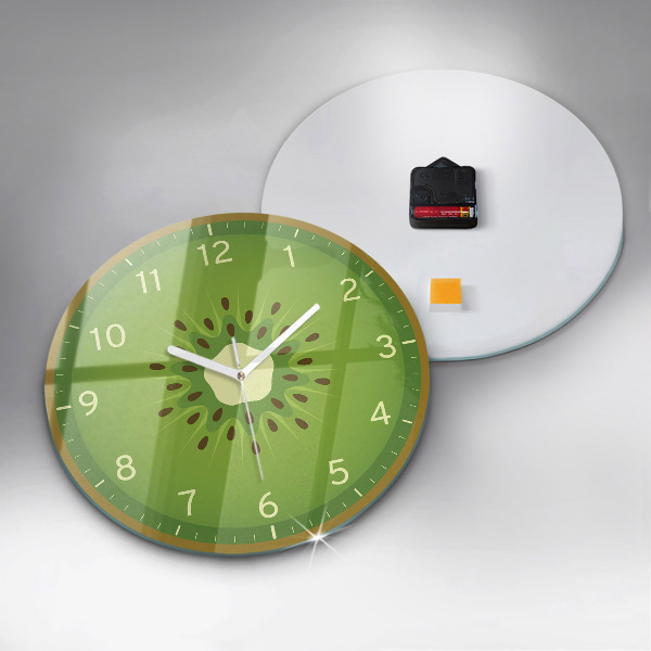 Round wall clock Kiwi Fruit