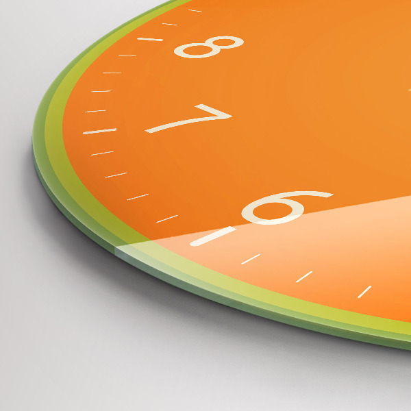 Round wall clock Fruit papaya