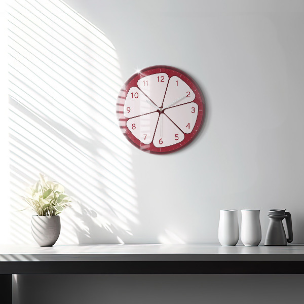 Round wall clock Sliced ​​fruit