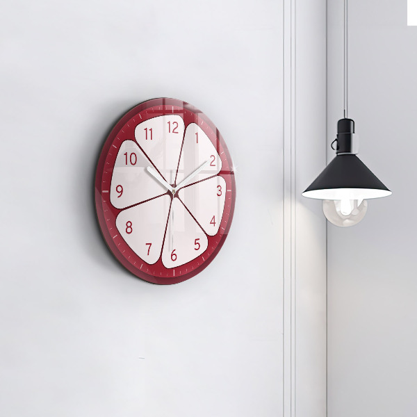 Round wall clock Sliced ​​fruit