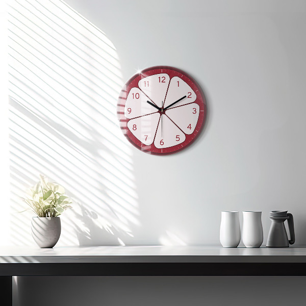 Round wall clock Sliced ​​fruit