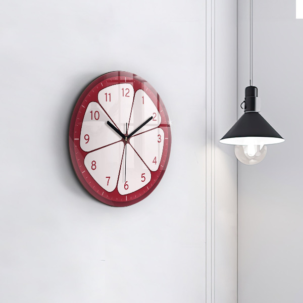 Round wall clock Sliced ​​fruit