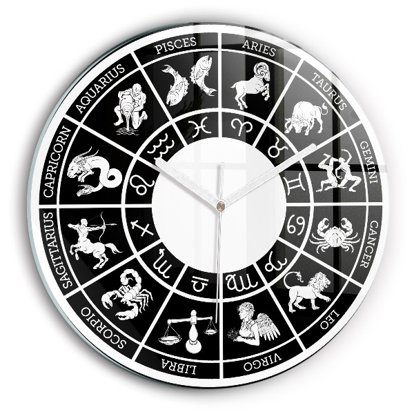 Round wall clock Zodiac