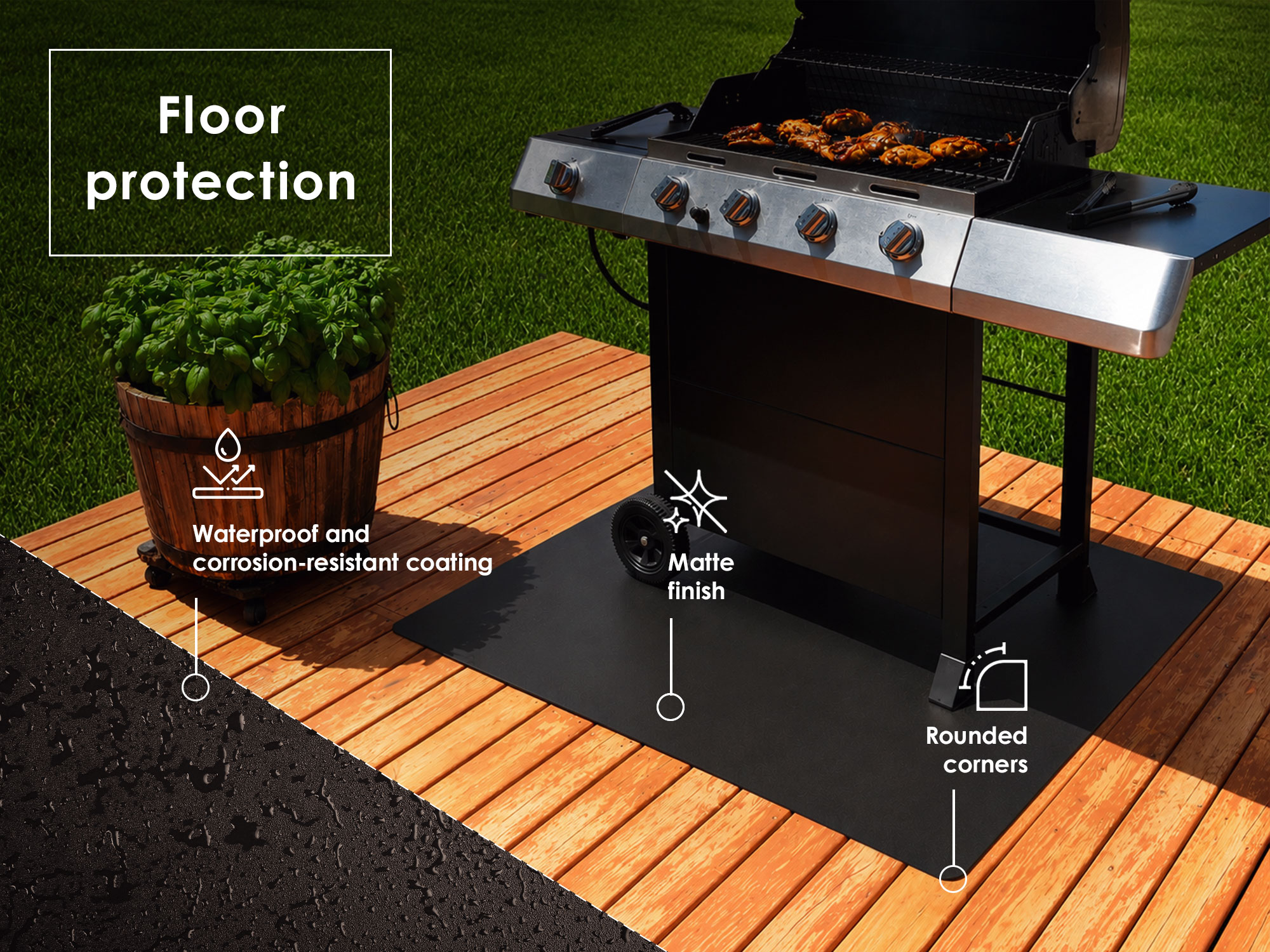 Steel grill mat