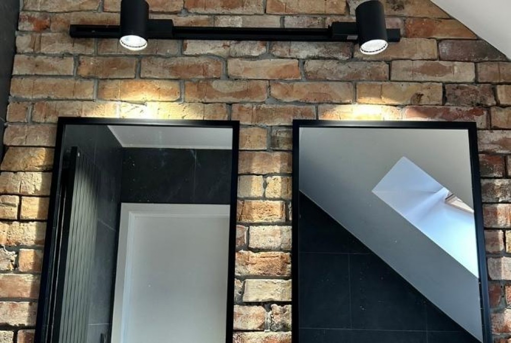 two mirrors for the bathroom